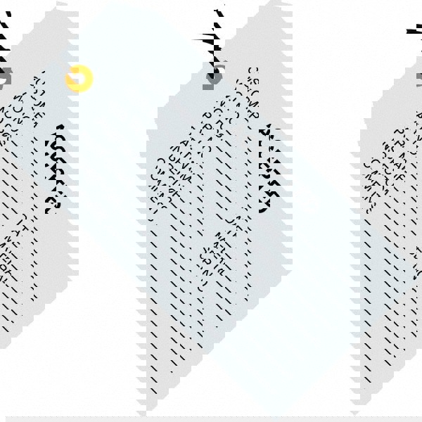 Blank Tag: 4-3/4'' High, Blue, Synthetic Paper